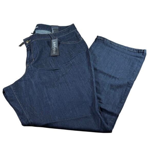 NWT Lane Bryant Distinctly Bootcut Mid rise Size 26 TALL DARK wash - Picture 1 of 8